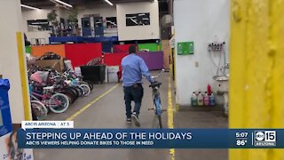 Bike drive bringing thousands of bikes to kids and families in need