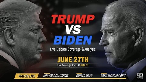 FULL: Trump/Biden Debate with Alex Jones Commentary and Special Guests!