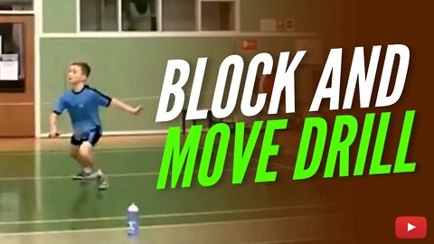 Block and Move Drill - Coach Engholm training Mads Moller (2013) - Online Badminton Coaching