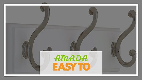 AMADA HOMEFURNISHING Coat Rack Wall Mount 2 Pack, Coat Hooks Wall Hooks Coat Hangers for Wall,...