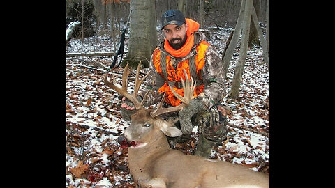 2021 Whitetail Buck spinal shot and kill. Monster buck down in Western NY.