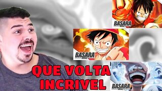 REACT BASARA LUFFY PT. 1,2 E 3 - MELHOR DO MUNDO