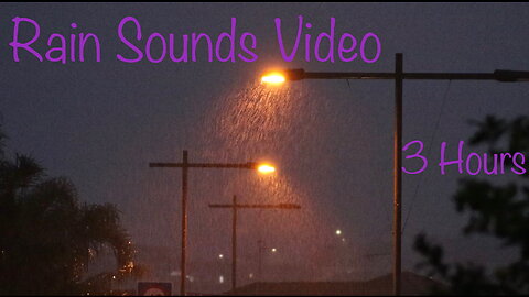 Watch And Listen To 3 Hours Of Rain Sounds Video