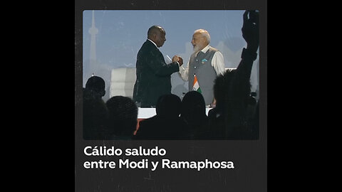 Ramaphosa y Modi se dan un cálido apretón de manos