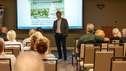 Treniss Evans and David Sumrall speak J6 at the Fredericksburg Tea Party