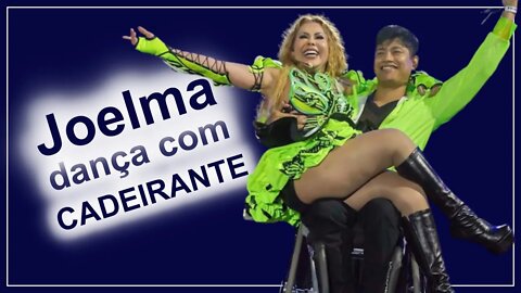 Joelma dança com dançarino cadeirante