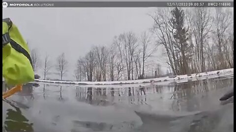 Vermont state trooper plunged into a frigid pond to save an 8-year-old girl