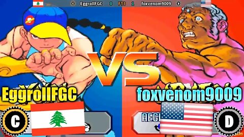 Street Fighter III 2nd Impact: Giant Attack (EggrollFGC Vs. foxvenom9009) [Lebanon Vs. U.S.A.]