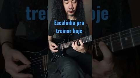 Escala pra treinar na guitarra hoje.