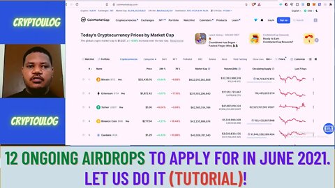 12 Ongoing Airdrops To Apply For In June 2021. Let Us Do It Tutorial. (FT. Coinmarketcap)