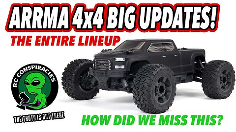 👽ARRMA Updated The Entire 4x4 Mega and 3s BLX Lineup And We Didn't See It Coming! (Starts at 4:27)