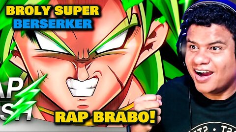 Rap do Broly - Super Saiyajin Berserker (DBS) // Flash Beats - | React Anime Pro