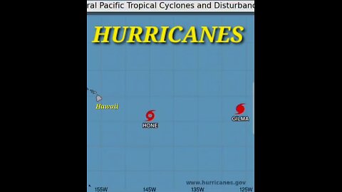 Hawaiian Islands, HURRICANE HONE, + MAJOR HURRICANE GILMA threats back to back!