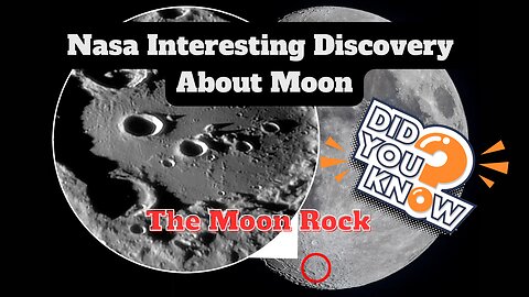 Nasa Interesting Discovery About Moon - The Moon Rocks