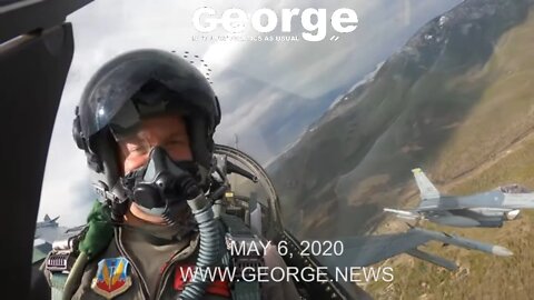 140th Wing Colorado Air National Guard Flyover - Cockpit Views, May 6, 2020