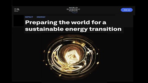 WEF-Prepping World For Sustainable Energy Transition & Food Shortage News