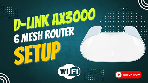 D Link AX3000 6 Mesh Router