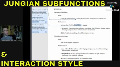 Se & Si not purely deduced & #JungianSubfunctions re Interaction Style