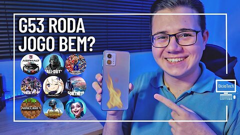 MOTO G53 5G RODA JOGO BEM? ABRIU OS JOGOS PESADOS?🔥 | Teste de Desempenho em 10 Jogos