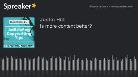 Is More Content Better? | I1207A