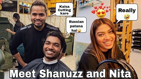 Shanuzz Salon Me Nita Shilimkar Bhi mil gai🤩🥰😇 Hair Style change || Guddu Vlogs