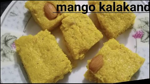 Mango kalakand very sweet and sour recipe