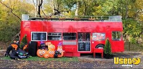 Eye Catching - Bristol Open Top Double Decker Bus All Purpose Food Truck for Sale in Michigan!