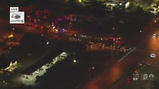 Crash involving pedestrian shutting down Jog Road in Royal Palm Beach