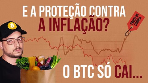 Cadê a proteção contra a inflação? BITCOIN só cai!