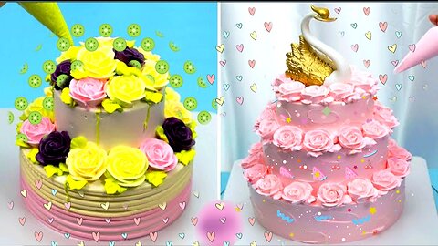 Top 10 amazing cake decoration video | beautiful cake designing video .