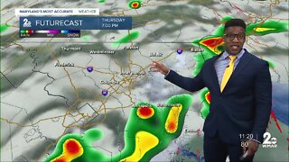 WMAR-2 News Patrick Pete tracks possible storms Thursday