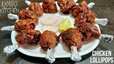 Chicken Lollipops 🍗 Quick, easy and tasty meat snack 3-minute recipe video #Food