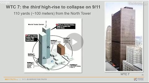 Sep 11, 2001. Three buildings fell in New York City. Building Number Seven