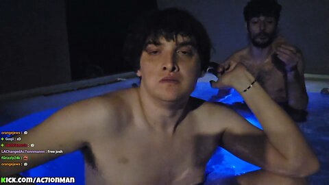 Sober Ac7ionMan In Hot Tub With Ice Poseidon