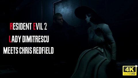 Resident Evil 2 Remake Lady Dimitrescu meets Chris Redfield