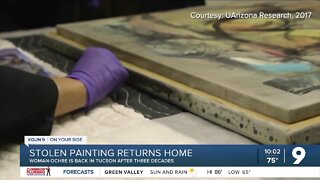 Stolen painting returns to the University of Arizona after three decades