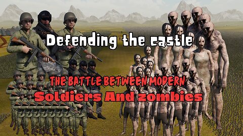 Defending the Castle | Battle of Soldiers and Zombies | UEB Simulator 2 | "4K" | UHD | 60FPS | PC