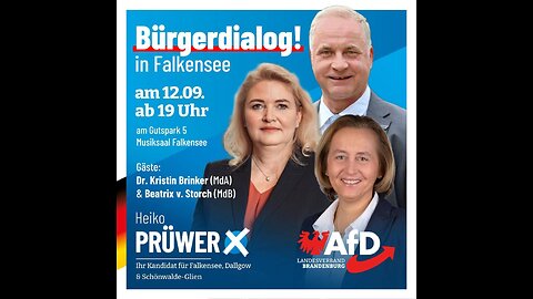 12.09.2024 Bürgerdialog der AFD in Falkensee - Brandenburg