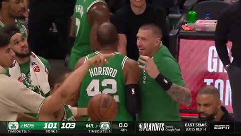 Milwaukee Bucks vs Boston Celtics Game 3 WILD ENDING 🤯 Al Horford was SO CLOSE to tie the game