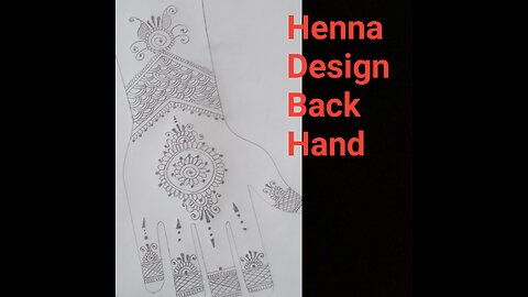 Henna Design Back Hand