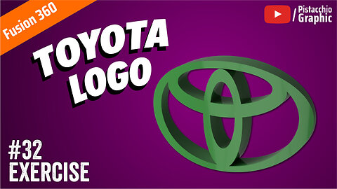 #32 Toyota logo CAD | Fusion 360 | Pistacchio Graphic