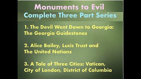 Monuments to Evil Series