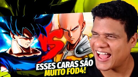 MELHOR BATALHA de RAP!! Goku VS. Saitama | Combate de Rimas | React Anime Pro