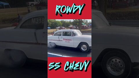 Rowdy 1955 Chevy Laying Down Some Rubber #shorts