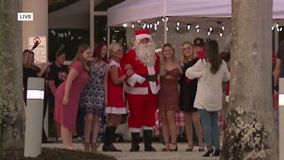 Santa arrives at Cape City Hall Christmas tree lighting