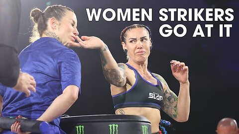 👊🔥 Women Strikers Go At It | Jackie Cataline vs Katharina Lehner | Power Slap 8 - Full Match