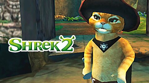 SHREK 2 (PS2) #8 - Um desafio para o Gato de Botas! (Legendado em PT-BR)