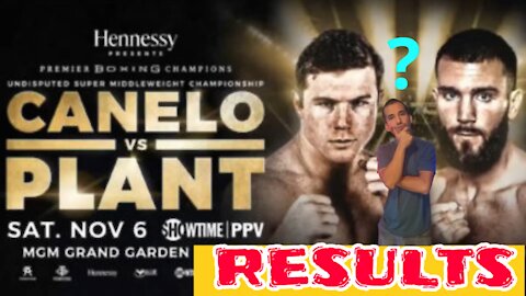 Canelo￼ vs Plant RESULTS