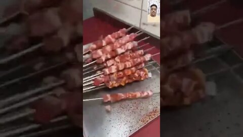 Mutton Tikka Processing #UpFoodReview #ytshorts #Food #Streetfood #viral #viral2022 #trending