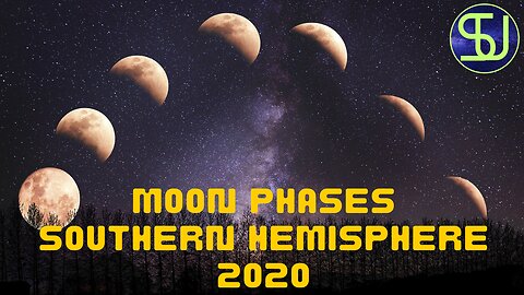 Moon Phases 2020; Southern Hemisphere 4K